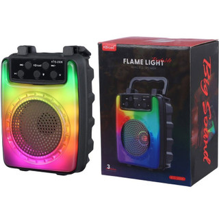 اسپیکر بلوتوثی قابل حمل KTS-2006 3 اینچ شارژی با رادیو FM، USB و نورپردازی LED