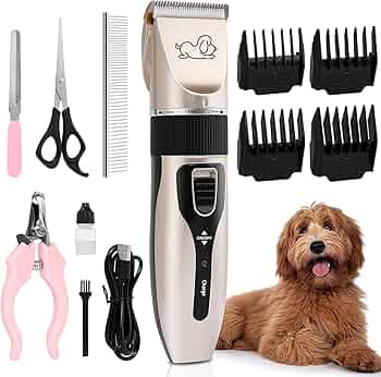 ماشین اصلاح موی حیوانات خانگی مدل GROOMING HAIR Clipper Kit