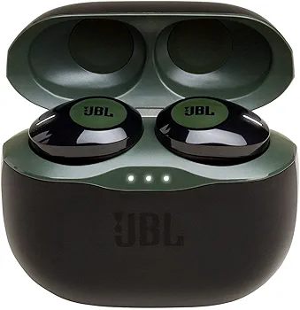 هدفون بی‌سیم داخل گوشی JBL TUNE 120TWS رنگ سبز | بلوتوثی، شارژ سریع و صدای استریو