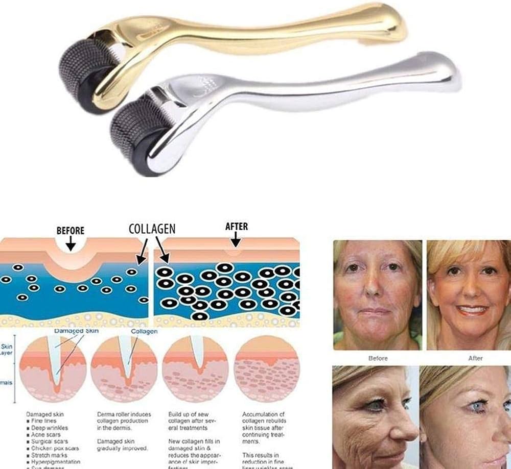 درما رولر تیتانیومی ۵۴۰ سوزنه NEEDLES | ماساژور و میکرونیدلینگ پوست صورت و بدن