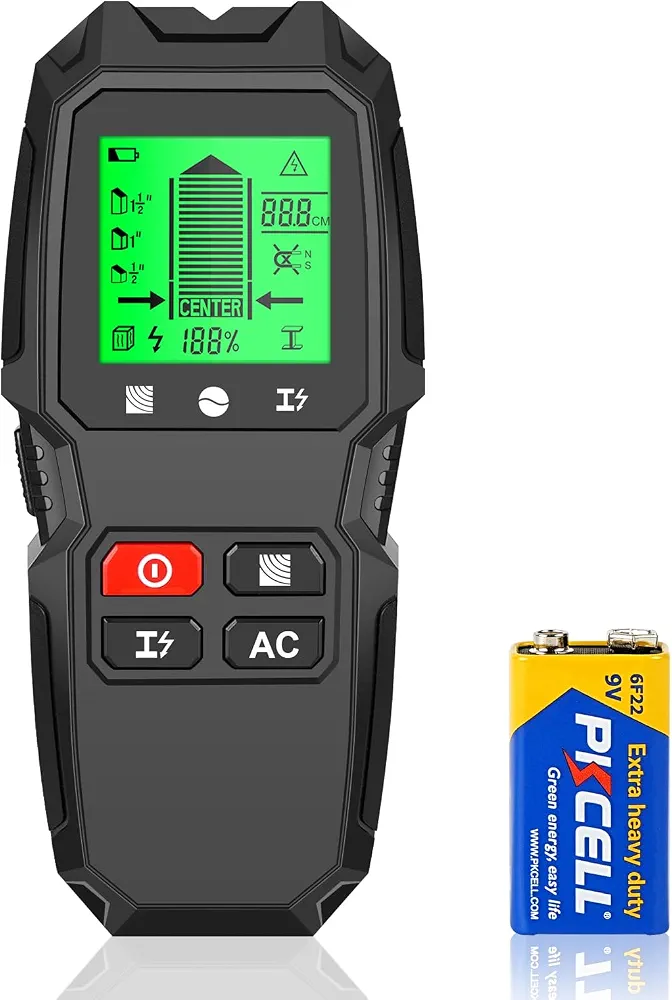 اسکنر دیوار و دستگاه تشخیص تیرک WOVTE 7 in 1 مدل HW_QB6