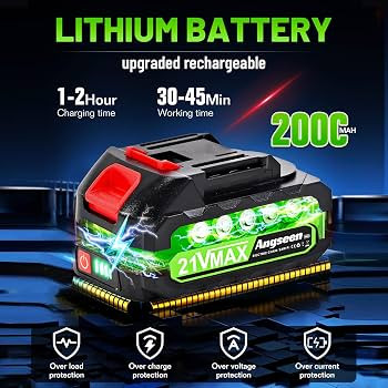 � اره زنجیری شارژی کوچک ۶ اینچی SY-LT05 با موتور ۸۵۰ وات، دو باتری و قفل ایمنی