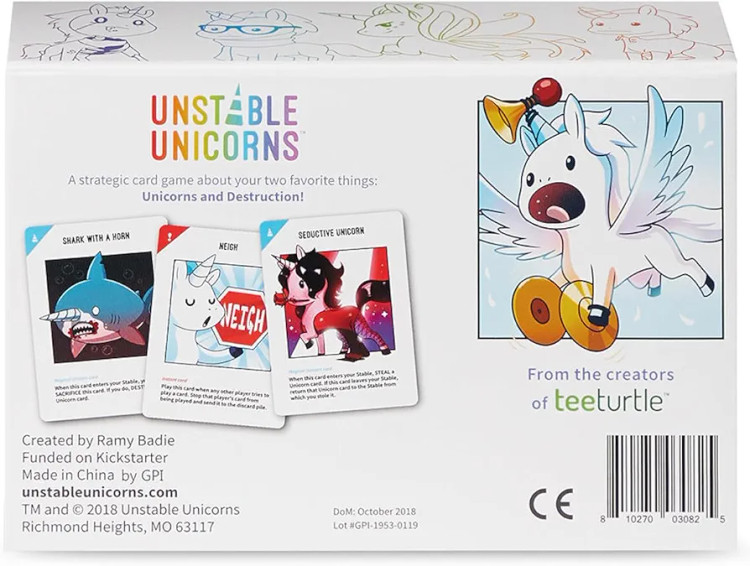 بازی کارتی آنستبل یونیکورنز | Unstable Unicorns | بازی استراتژیک و رقابتی