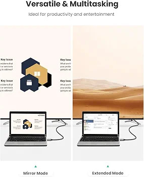 کابل تبدیل تایپ C به HDMI با روکش بافتهشده