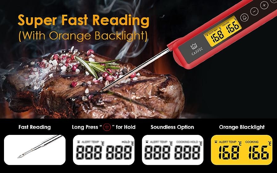 دماسنج دیجیتال مواد غذایی سریع کپک Cappec KTH04