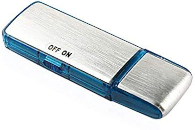 ضبطکننده صدای قابل حمل ۸ گیگابایتی | فلش مموری USB | ضبط با فعالسازی صدا | حذف نویز | تا ۱۲ ساعت ضبط