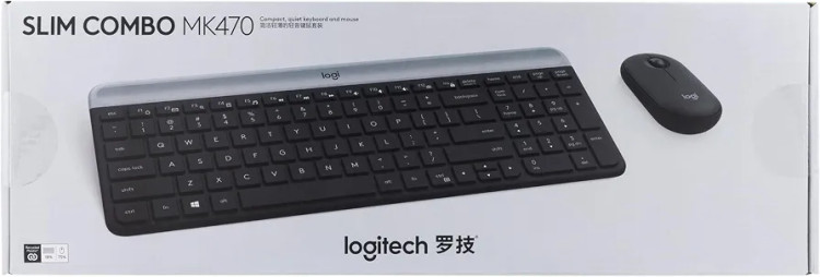 کیبورد و ماوس بیسیم لاجیتک Logitech MK470 Slim Combo با گیرنده نانو USB