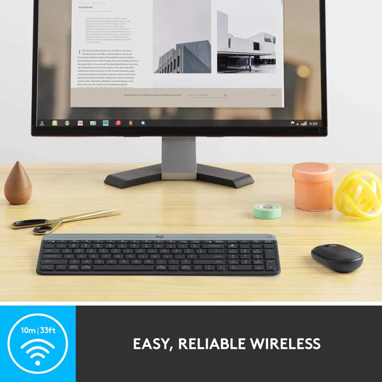 کیبورد و ماوس بیسیم لاجیتک Logitech MK470 Slim Combo با گیرنده نانو USB