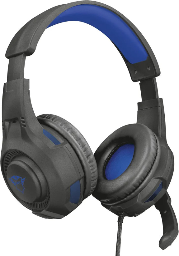 هدست گیمینگ تراست مدل Trust Gaming GXT 307B Ravu مناسب PS4 و PS5 با میکروفون قابل تنظیم و کابل ۲ متری – آبی