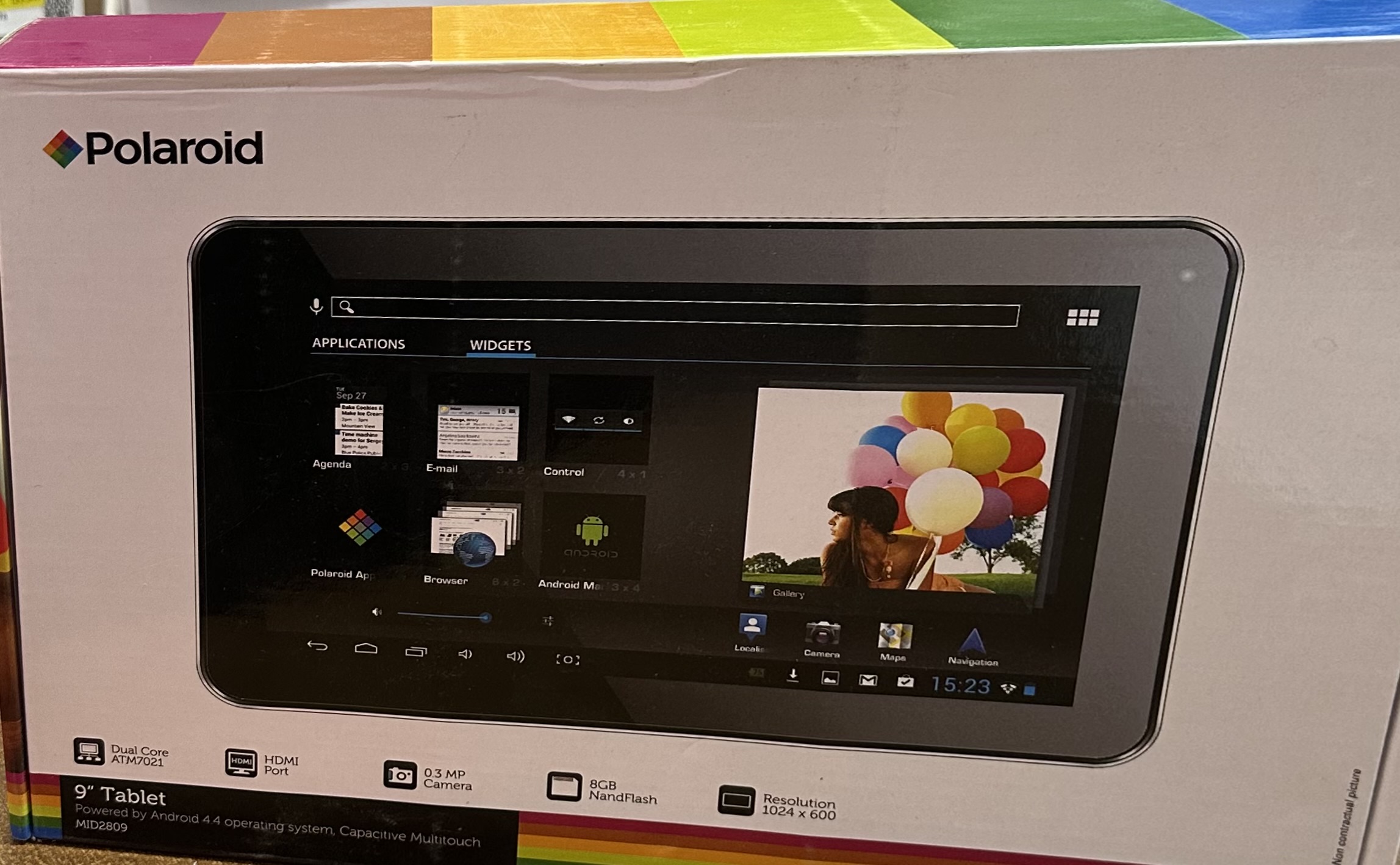 تبلت Polaroid Infinite 9 مدل MID2809، صفحه‌نمایش 9 اینچ، حافظه 8GB رم ۵۱۲