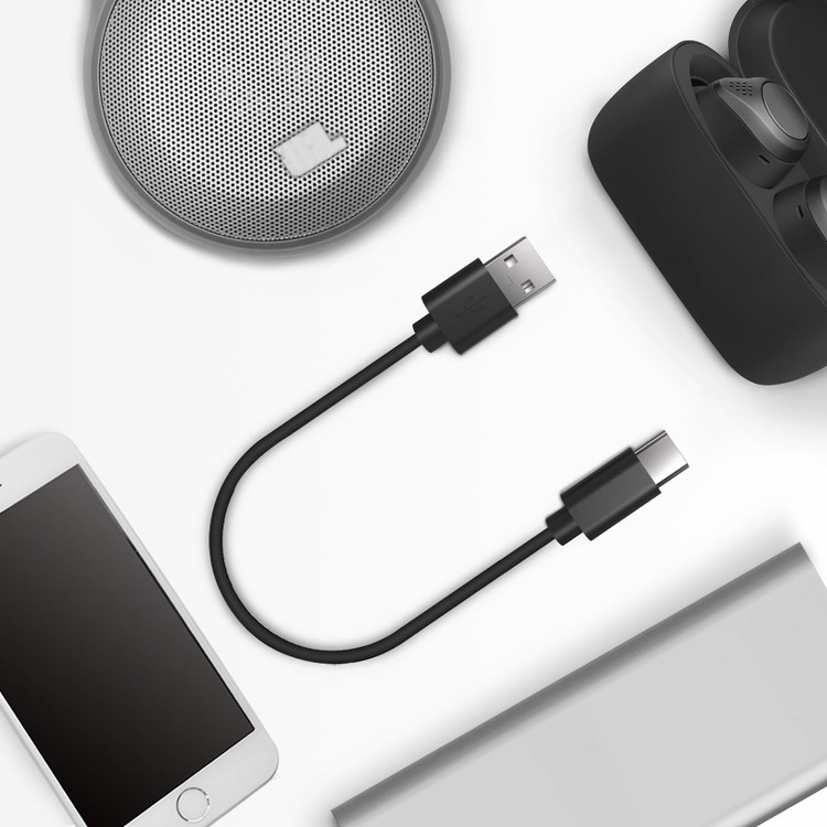 کابل شارژ USB-A به USB-C جابرا GEEKRIA، سازگار با Elite 10 Gen 2، Elite 10، Elite 8 Active، Elite 85t و Elite 7 Pro، بسته ۲ عددی