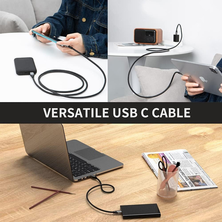 کابل USB-C به USB-A کِیبلکرییشن مدل CC1046، USB 3.1 Gen 2 با سرعت 10Gbps و شارژ 3 آمپر، 1.5 متر