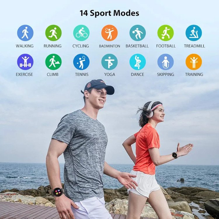 ساعت هوشمند UMIDIGI Uwatch 2S مدل Uwatch 2S با نمایشگر لمسی ۱.۳ اینچی، پایش ضربان قلب و خواب و ضدآب 5ATM
