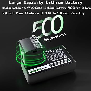 فلاش پرتابل گودوکس اصلی Godox AD200Pro با توان 200Ws، TTL، HSS و سیستم بیسیم 2.4G