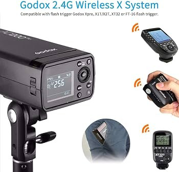 فلاش پرتابل گودوکس اصلی Godox AD200Pro با توان 200Ws، TTL، HSS و سیستم بیسیم 2.4G