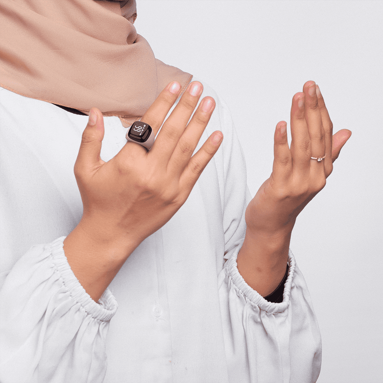 انگشتر ذکر هوشمند iQIBLA Zikr Ring Noor N0120PI