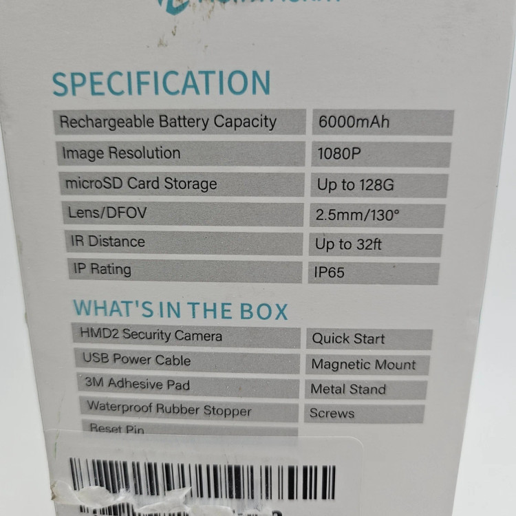 دوربین امنیتی بیسیم HeimVision HMD2 با باتری 6000mAh، کیفیت 1080P و دید در شب