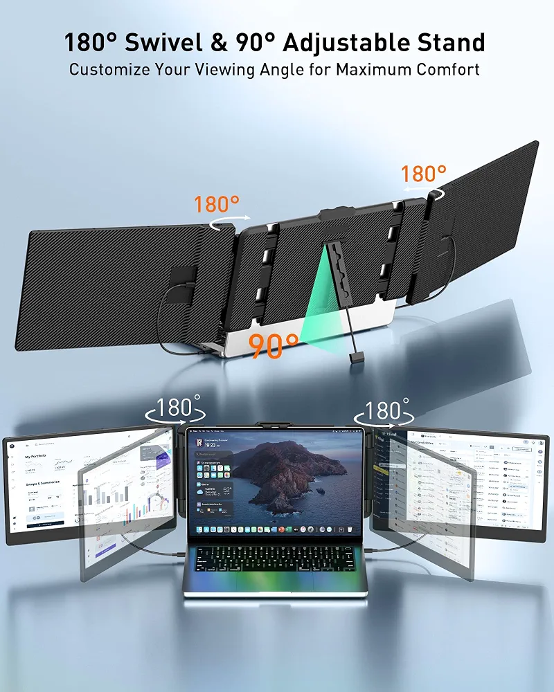 مانیتور قابل حمل توسعه‌دهنده صفحه لپ‌تاپ MarsMyth S2 مدل 14 اینچ با رزولوشن Full HD