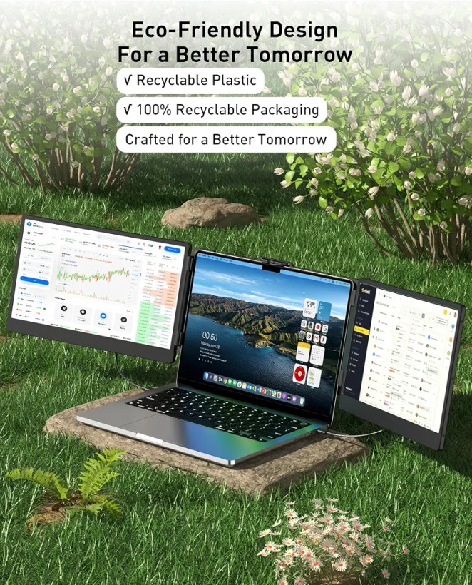 مانیتور قابل حمل توسعهدهنده صفحه لپتاپ MarsMyth S2 مدل 14 اینچ با رزولوشن Full HD