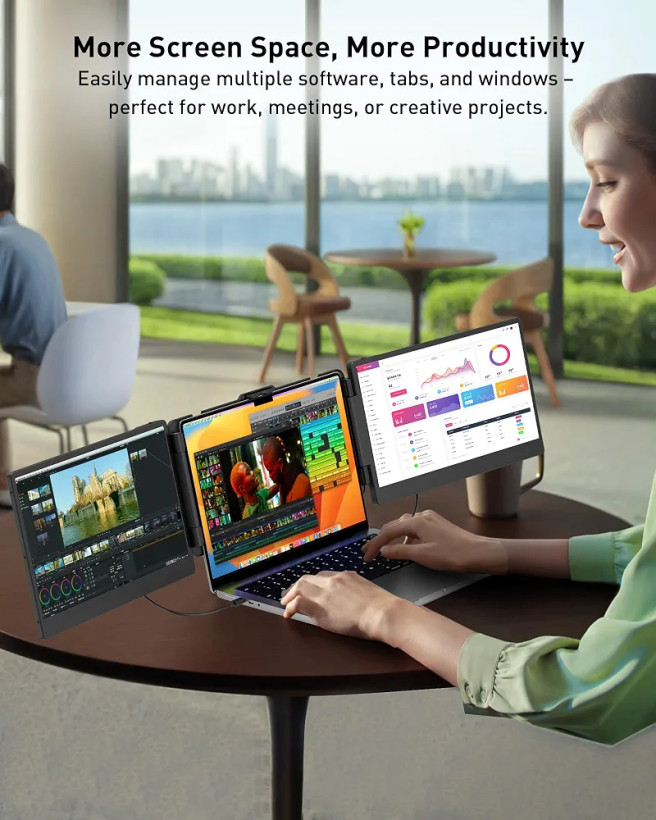 مانیتور قابل حمل توسعهدهنده صفحه لپتاپ MarsMyth S2 مدل 14 اینچ با رزولوشن Full HD