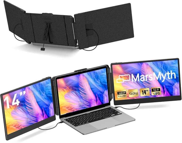 مانیتور قابل حمل توسعهدهنده صفحه لپتاپ MarsMyth S2 مدل 14 اینچ با رزولوشن Full HD