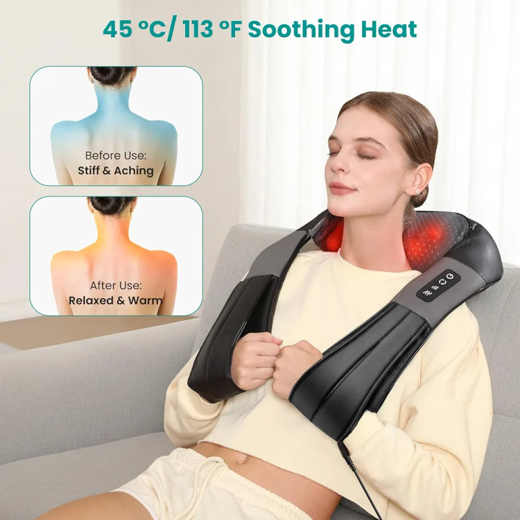 ماساژور گردن و شانه نکتک مدل شیاتسو، شارژی و بیسیم با گرمایشی