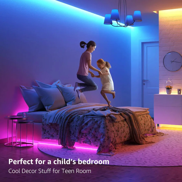 نوار LED RGB مدل GL-SP-003 با نورپردازی ایمن 12/24 ولت، تراشه SMD 5050 و ریموت کنترل