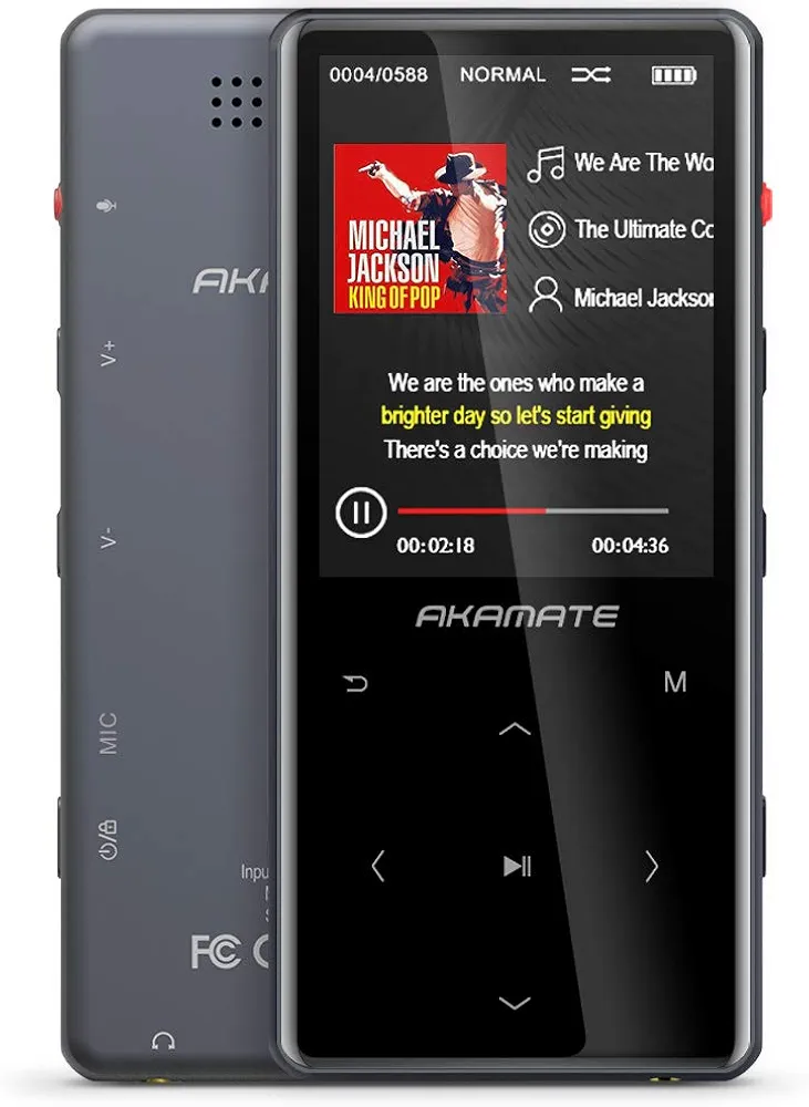 پخش‌کننده موسیقی MP3 با حافظه 16 گیگابایت، بلوتوث 4.2 و رادیو FM