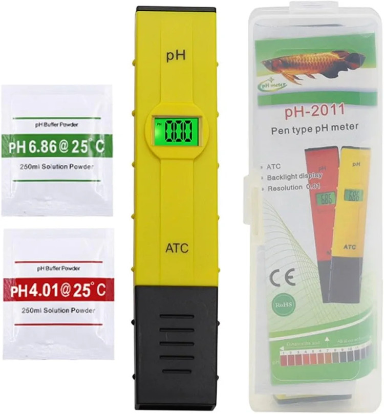 دستگاه دیجیتال تست pH آب مدل قلمی – PH متر دیجیتال قرمز
