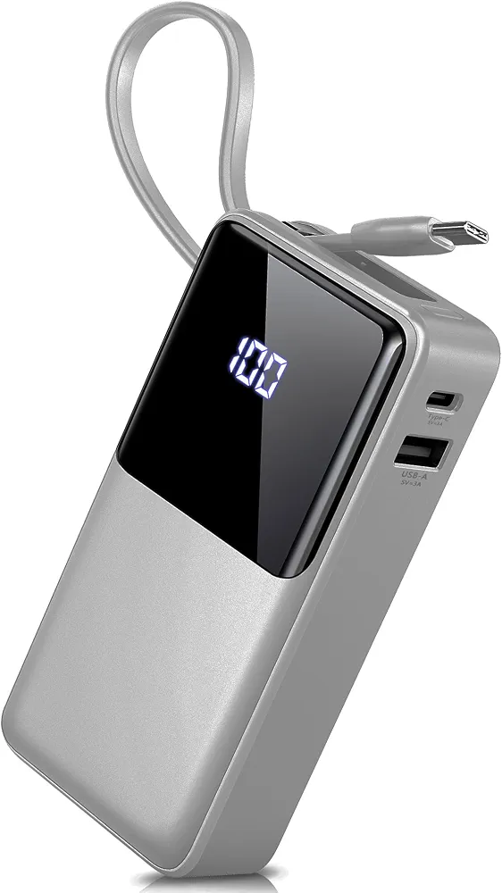 پاوربانک فمپوین Fempoin DY206 ظرفیت 10000 میلی‌آمپر ساعت با کابل USB-C و نمایشگر LED