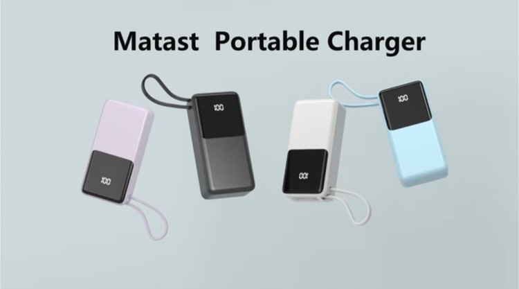 پاوربانک فمپوین Fempoin DY206 ظرفیت 10000 میلیآمپر ساعت با کابل USB-C و نمایشگر LED