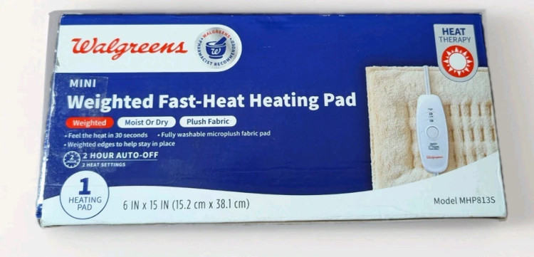 پد گرمایشی وزنهدار Walgreens مدل Fast-Heat سایز ۶ × ۱۵ اینچ