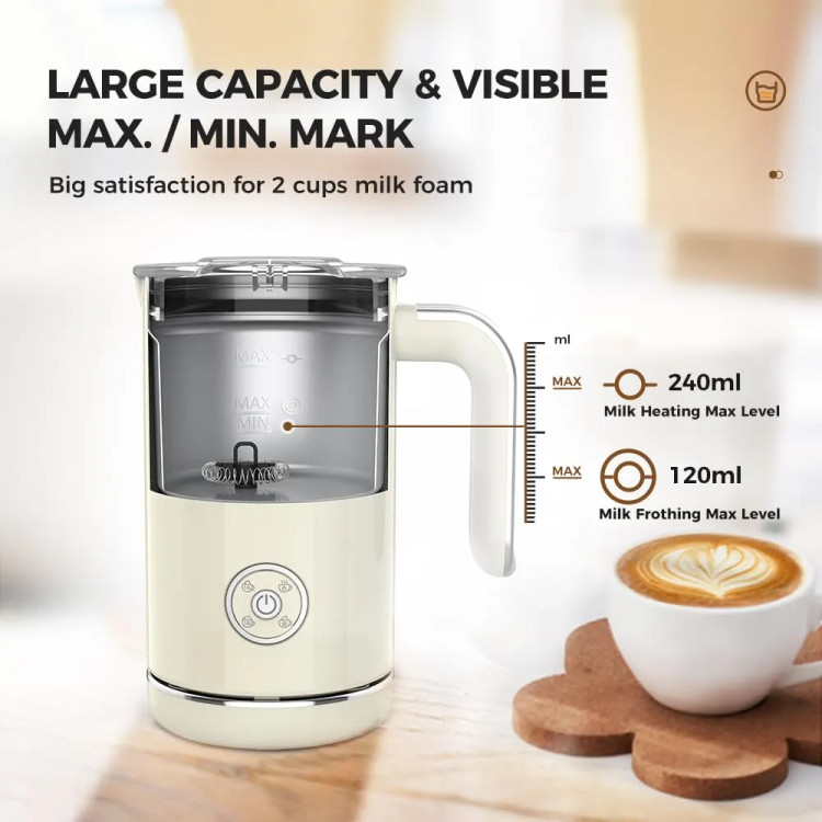 فومساز شیر کافلِف MK-202 مدل 4 کاره، کفساز شیر گرم و سرد و گرمکن نوشیدنی