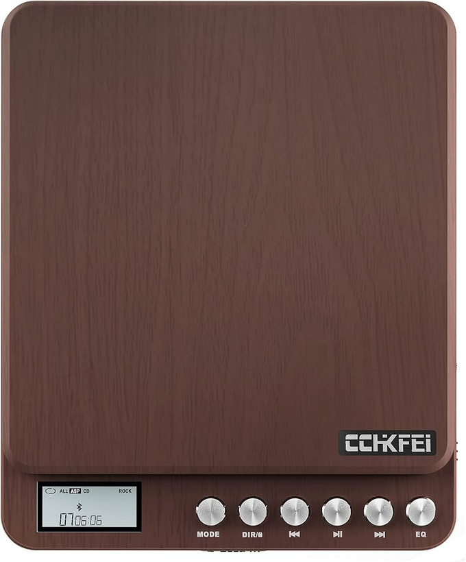 پخشکننده CD قابل حمل CCHKFEI با بلوتوث، اسپیکر و باتری شارژی ۲۰۰۰ میلیآمپرساعت