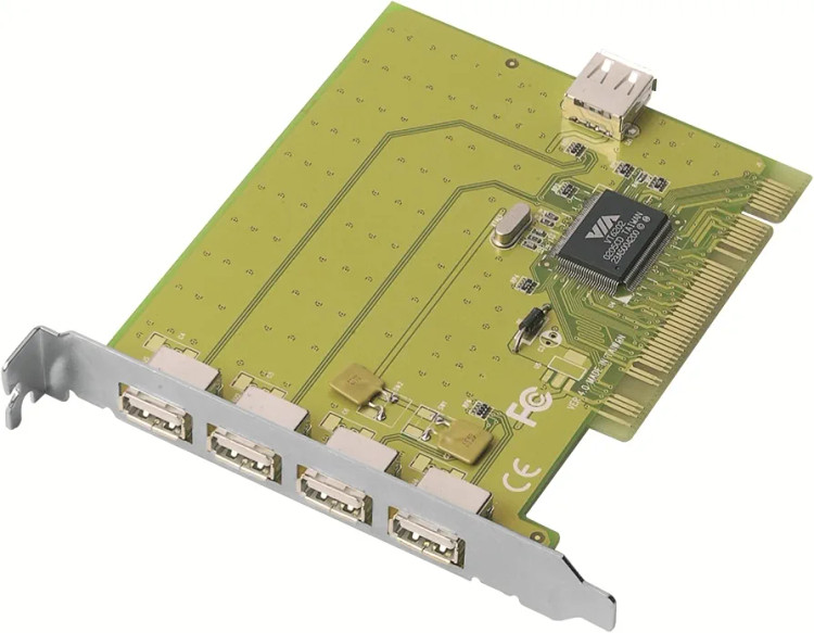 کارت PCI پنج پورت USB 2.0 تراست – توسعهدهنده USB پرسرعت