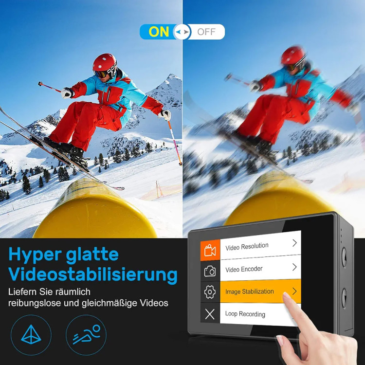 دوربین ورزشی یاربر AR01 مدل Action Cam مشکی