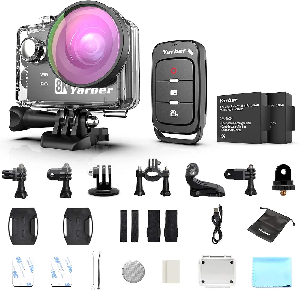 دوربین ورزشی یاربر AR01 مدل Action Cam مشکی