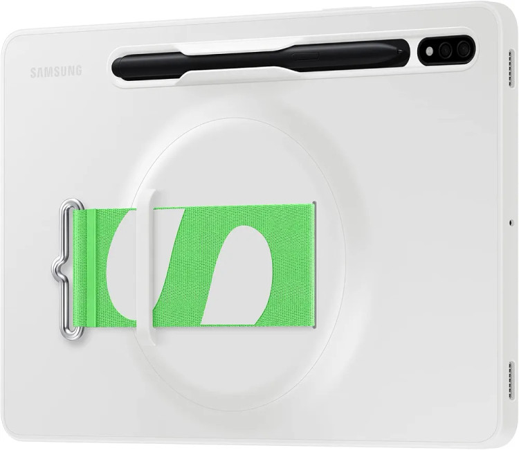 قاب محافظ بنددار رسمی Samsung Galaxy Tab S8 – سفید