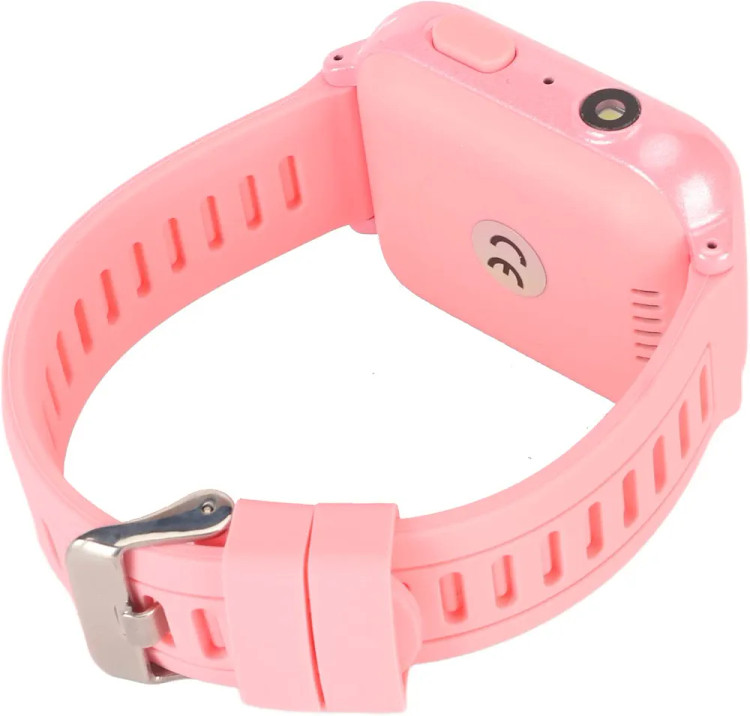 ساعت هوشمند کودک دخترانه مدل Kids Smart Watch با صفحهنمایش ۱.۵۴ اینچی، چراغقوه و ماشین حساب – صورتی