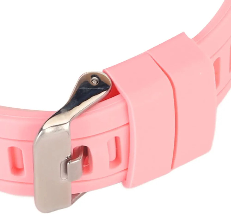 ساعت هوشمند کودک دخترانه مدل Kids Smart Watch با صفحهنمایش ۱.۵۴ اینچی، چراغقوه و ماشین حساب – صورتی