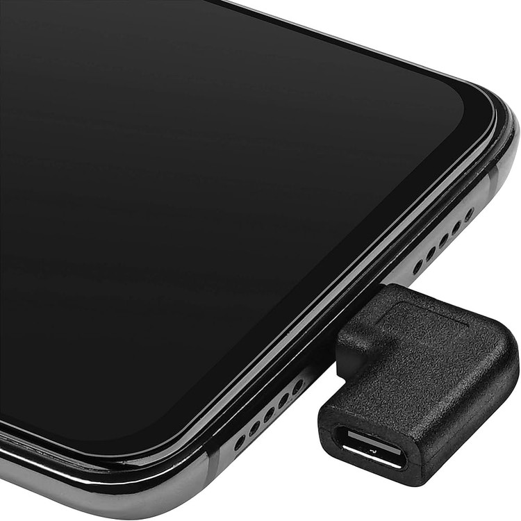 آداپتور ۹۰ درجه USB-C اوبرند Ubrand، تبدیل نر و ماده تایپ C زاویهدار، پک ۲ عددی