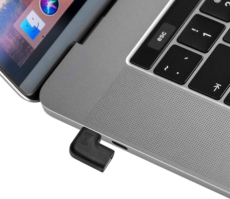 آداپتور ۹۰ درجه USB-C اوبرند Ubrand، تبدیل نر و ماده تایپ C زاویهدار، پک ۲ عددی